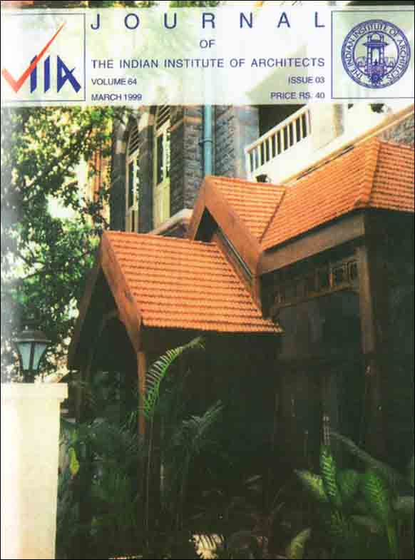 Journal of the Indian Institute of Architects -  Vol 64  Issue 03.